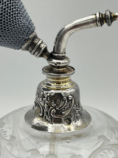Vaporisateur à parfum cristal et argent