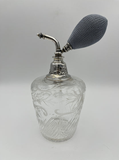 Vaporisateur à parfum cristal et argent