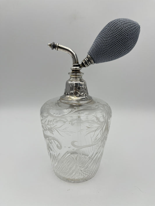 Vaporisateur à parfum cristal et argent