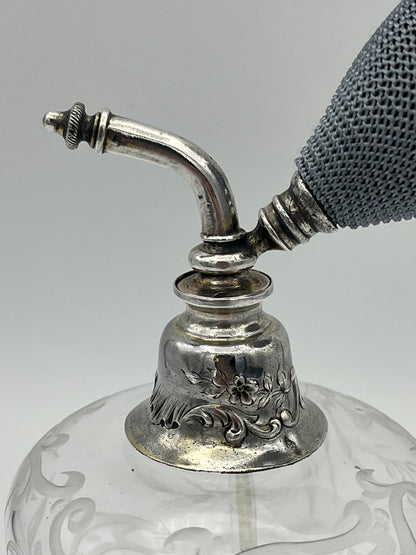 Vaporisateur à parfum cristal et argent