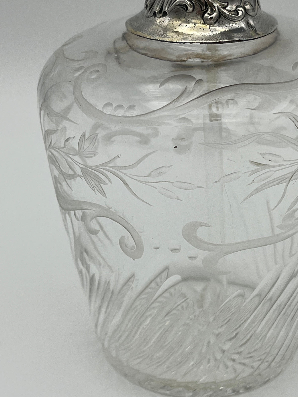 Vaporisateur à parfum cristal et argent