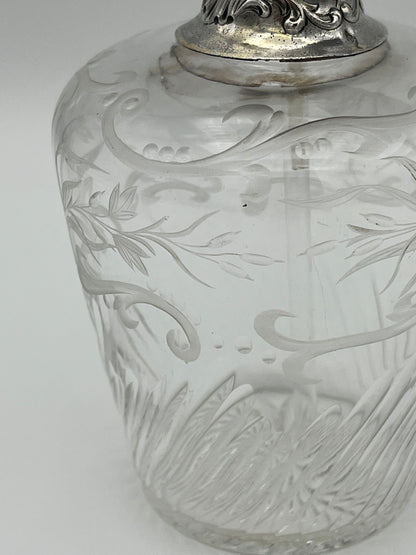 Vaporisateur à parfum cristal et argent