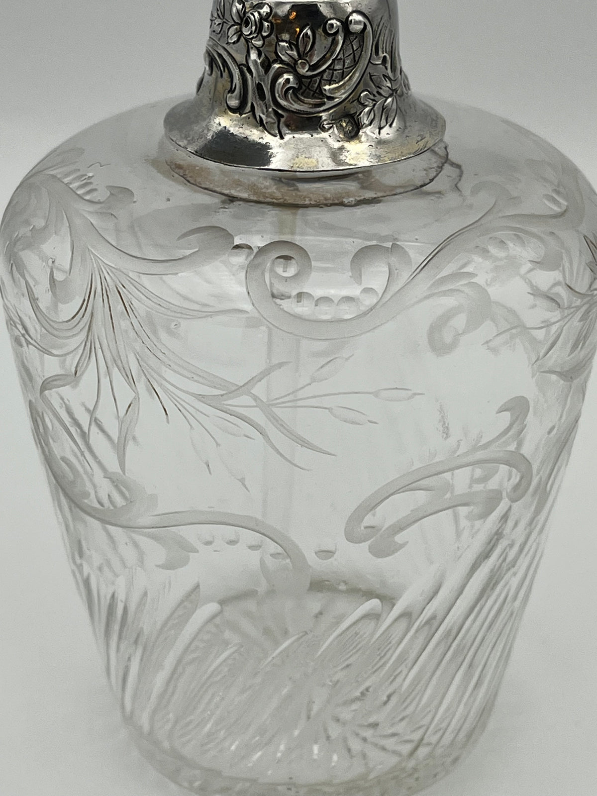 Vaporisateur à parfum cristal et argent