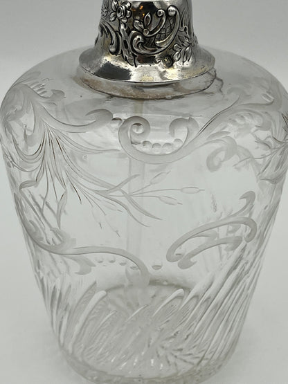 Vaporisateur à parfum cristal et argent